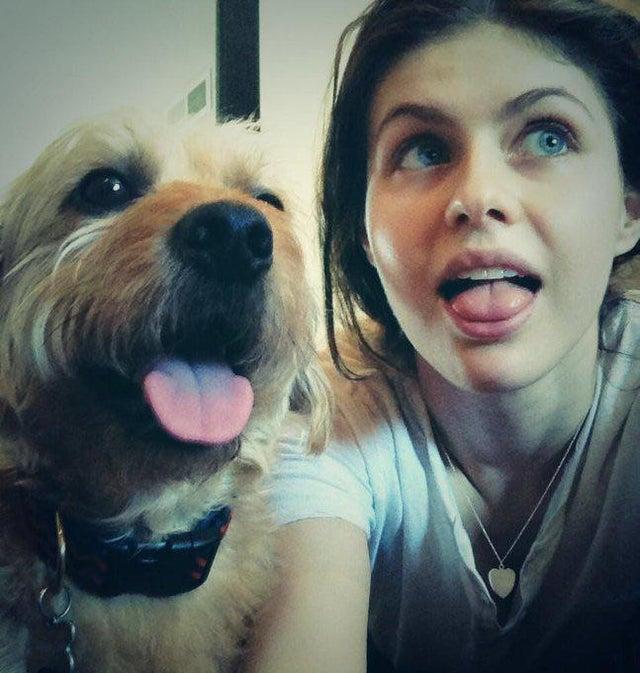 Alex and her Pup from Twitter March 8 2014