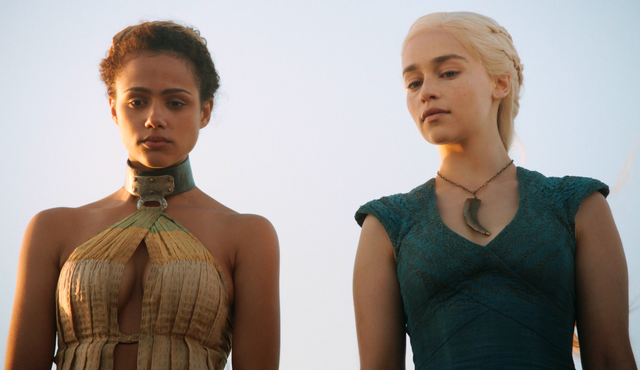 Daenerys and Missandei in Season 3.