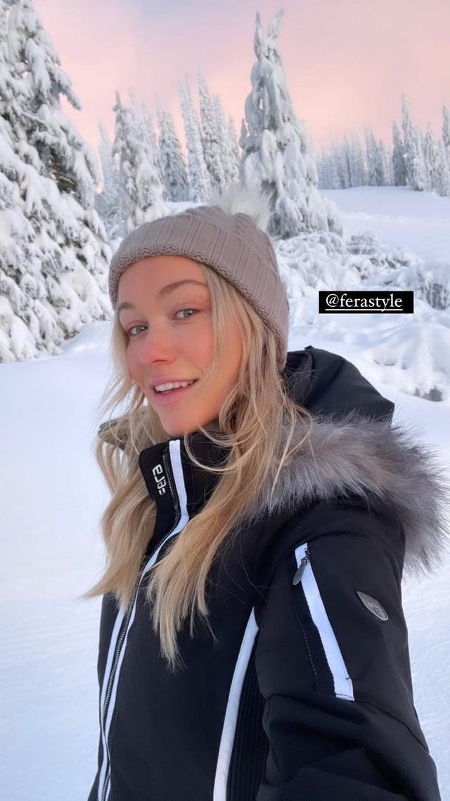 In the snow