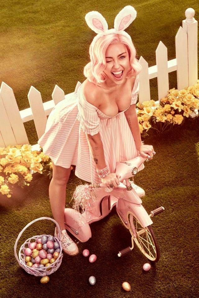 miley for an easter day photoshoot 2018