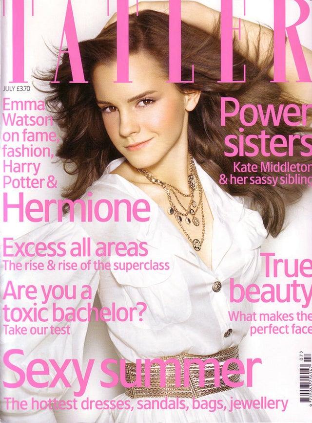 On the cover of Tatler.