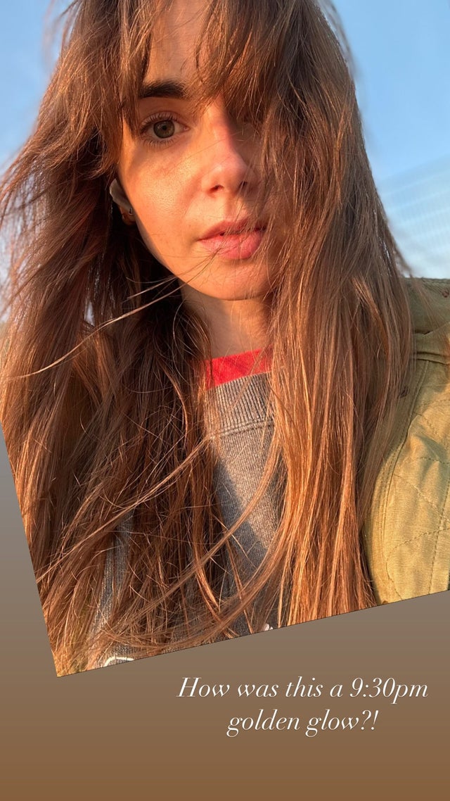 Selfie of Lily Enjoying the Golden Glow, via IG (June 2023)