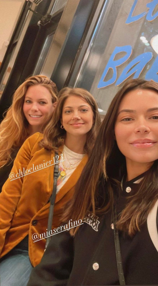 Selfie with Mia Serafino and Chloe Lanier 6/21/2023