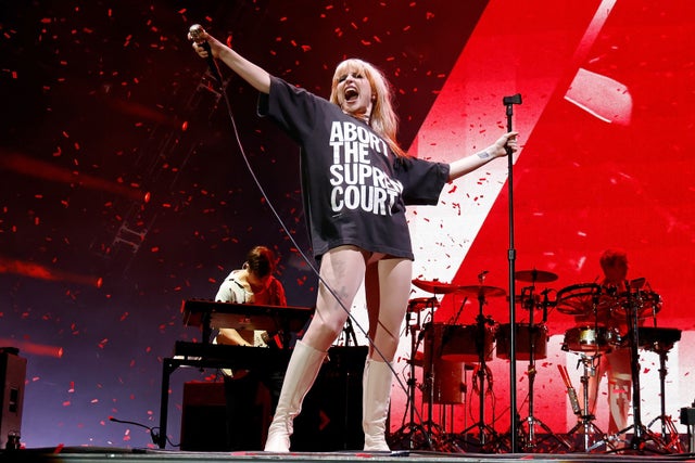 Hayley on stage in 2023