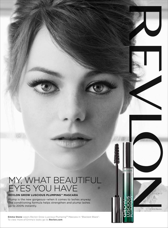 "My, what beautiful eyes you have" Revlon ad 2012
