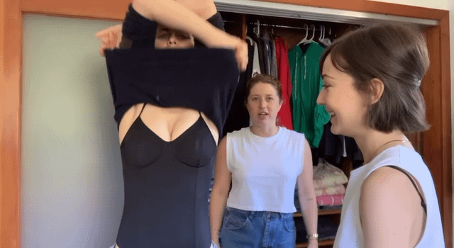 Alex going through her closet with Kate and Morgan | YT May 2020