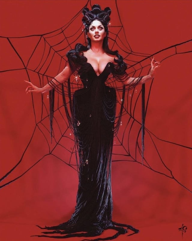 “Black Widow” Halloween photoshoot | IG October 2020