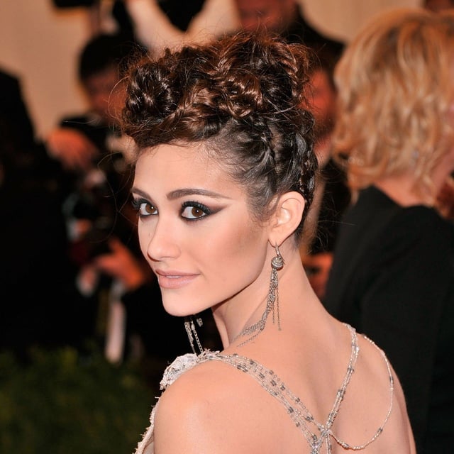 Edgy braided hair for the 2013 Met Gala